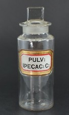 ANTIQUE GLASS APOTHECARY