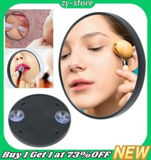 15x Magnifying Make Up Mirror With Suction Cups Travel Bathroom Shaving Eyebrow