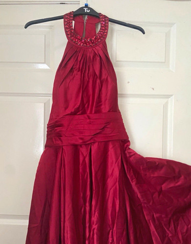 Okdress plus size red satin - 22,
