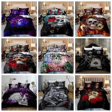 Gothic skull duvet - skull, cover