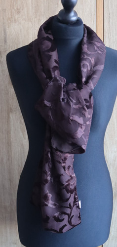 Women brown scarf devore - women's,