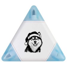 'Husky with Santa Hat' Compact