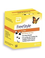 FREESTYLE LITE BLOOD GLUCOSE TEST STRIPS NEW IN BOX - 50. EXP 05 2026