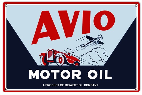 Vintage style metal sign avio - vintage,