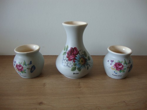 Buckfast devon pottery vases - pottery,