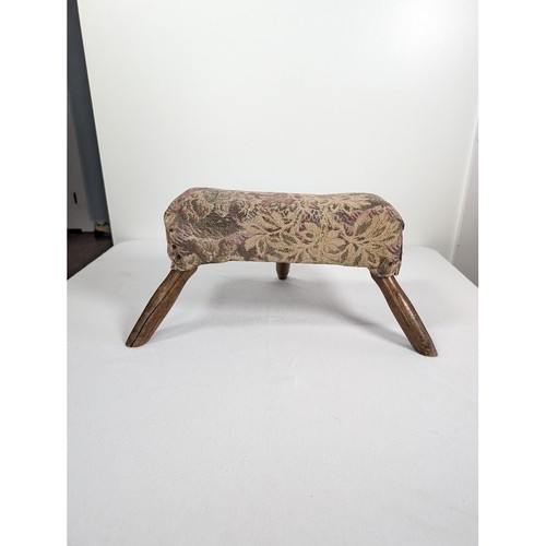 Antique tapestry footstool - antique, 3