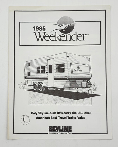 Brochure 1985 weekender by - rv,