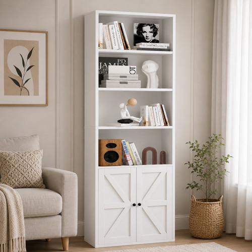 Tall bookcase tier bookshelf - bookcase,