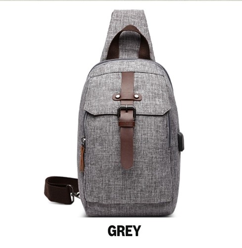 Grey canvas lightweight sling - grey,