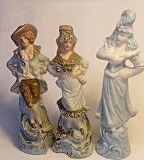 3 X Vintage Small Bisque
