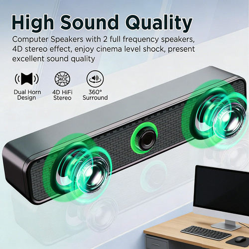 Portable soundbar usb wired - soundbar,