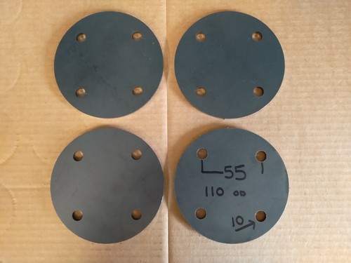 Metal discs with 10mm holes - metal,