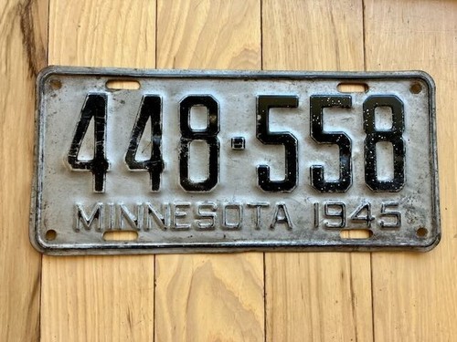 1945 minnesota license plate - 1945,