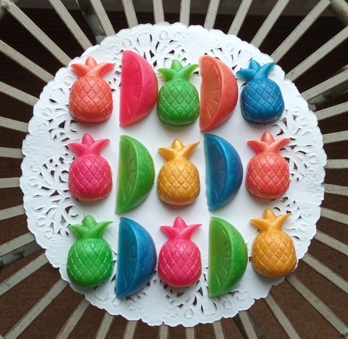 Mixed fruit mini coloured - mixed,