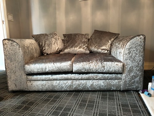 Two seater crushed velvet - two,