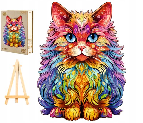Wooden jigsaw puzzle - wooden, 300