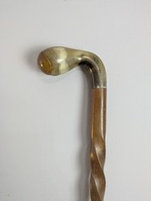 Vintage Walking Stick Cow Horn