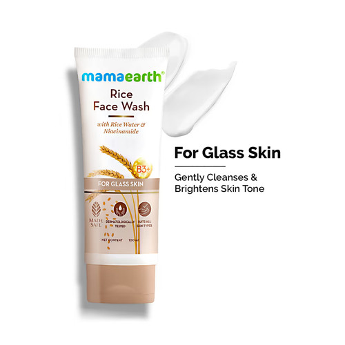 Mamaearth rice face wash - rice,