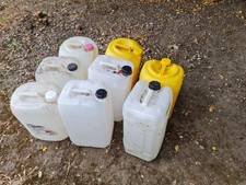 Used 25 litre plastic jerry cans. IPrice is for 1 with 8 available.