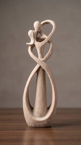 Abstract couple sculpture - abstract,