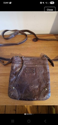 Small brown leather - leather, ugg