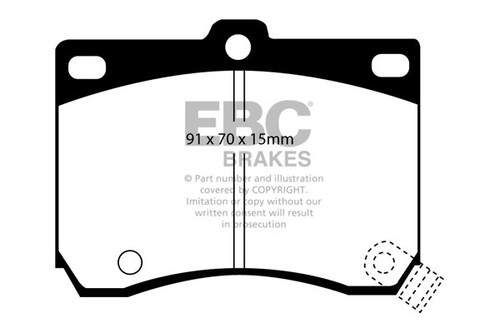 Ebc yellowstuff front brake - front,