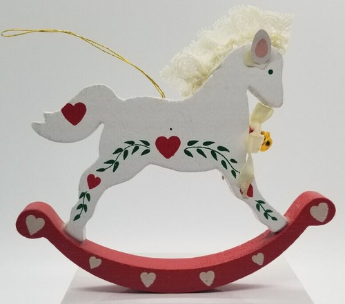 Ornament wooden rocking - ornament, horse
