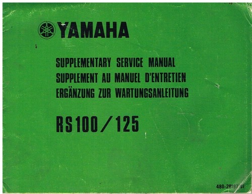 Yamaha rs100 rs125 - rs125, original