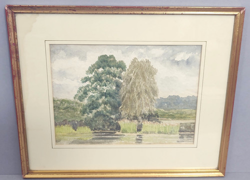 Original vintage watercolour