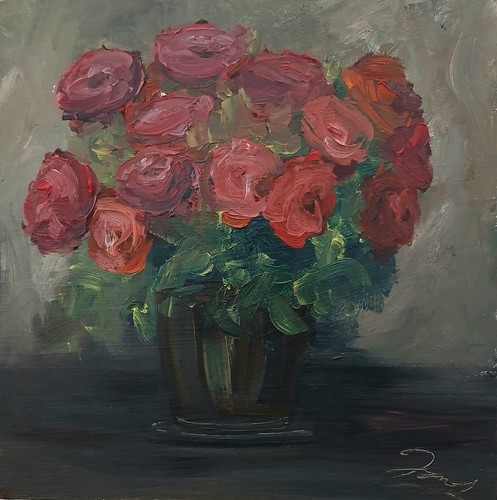 Original contemporary floral - contemporary,