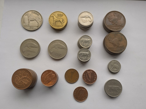 Collection irish coins - collection,