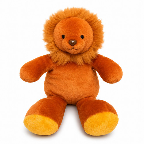 Orange lion soft - orange, toy