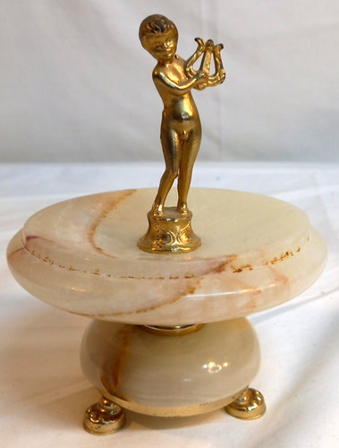 Vintage cherub trinket dish - cherub,