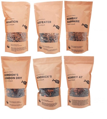 Set spices for gin - of,