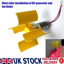 Vertical Micro Wind Turbines Generator Small DC Motor Blades Kit High Quality