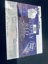 Simply Red Ticket Stub Wembley Stadium 12/7/92