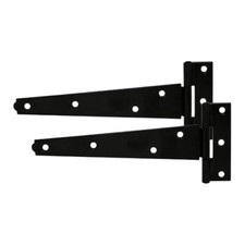 TEE HINGES BLACK GALVANISED