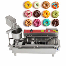 Professional Small Business Compact Donut Fryer Maker Machine 1200Pc/h w/3 molds