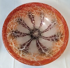 Art Deco WMF Ikora Art Glass Bowl Red Dish German Studio Glasss