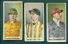 LAMBERT & BUTLER - JOCKEYS (WITH FRAME) C. WOOD, S. LOATES & W.BRADFORD  3 CARDS