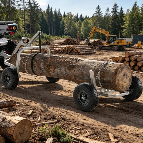 1000lbs log skidder - log, steel