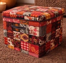 Vintage Footstool Storage