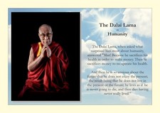 A4 Art Print: The Dalai Lama on Humanity