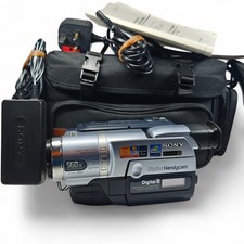 Sony Handycam DCR-TRV140E Camcorder Digital8 Night Vision Video Camera Bundle