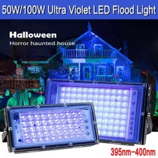 50W/100W LED UV Stage Blacklight Ultraviolet Flood Effect Light for Disco Party