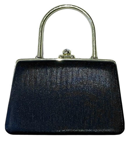 Black evening bag - black,