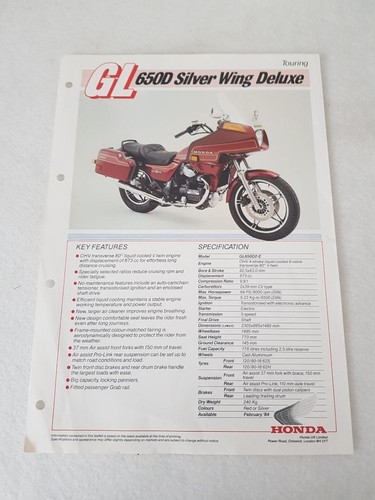 Honda gl650d silver wing - gl650d,