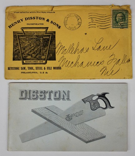 Antique 1909 henry disston and - henry,