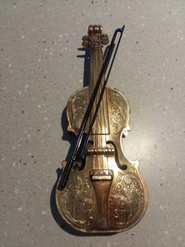 Vintage toy violin fiddle - vintage, 10"