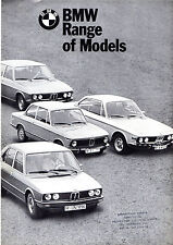 BMW Range 1973-1974 UK Foldout